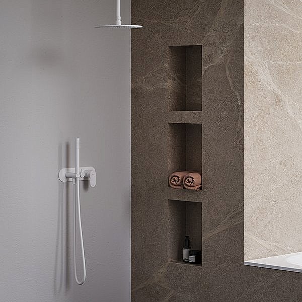 Смеситель для душа Ravak Eleganta X070263 белый вельвет купить в интернет-магазине сантехники Sanbest