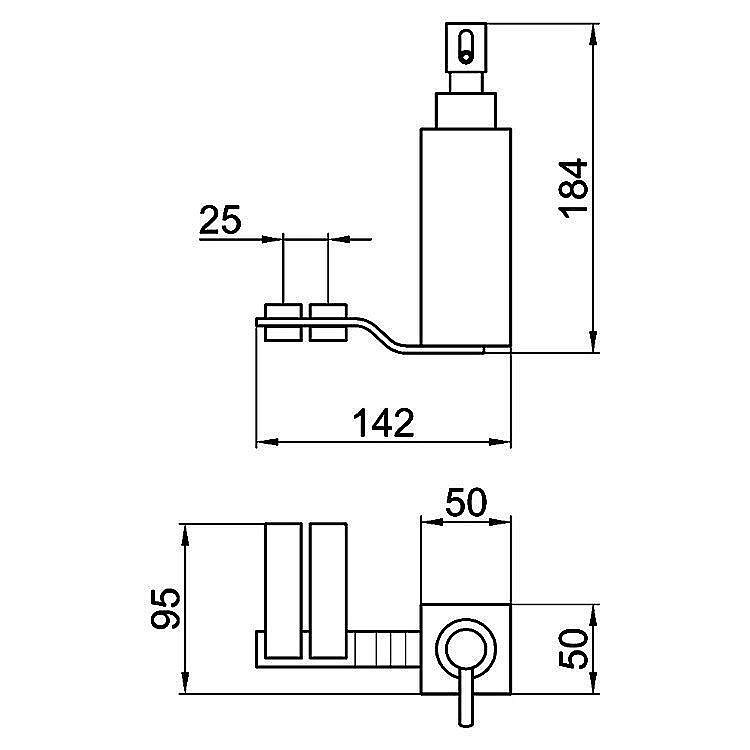Дозатор жидкого мыла Webert Wolo WO500201015 купить в интернет-магазине сантехники Sanbest