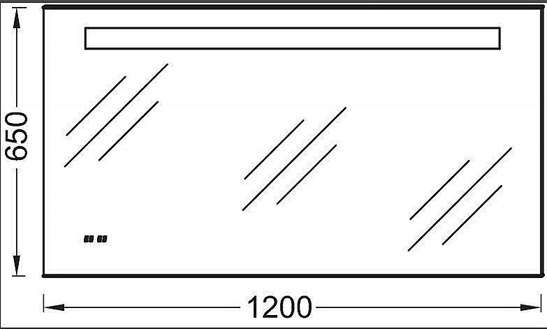Зеркало с подсветкой Jacob Delafon EB1163-NF 120 в ванную от интернет-магазине сантехники Sanbest