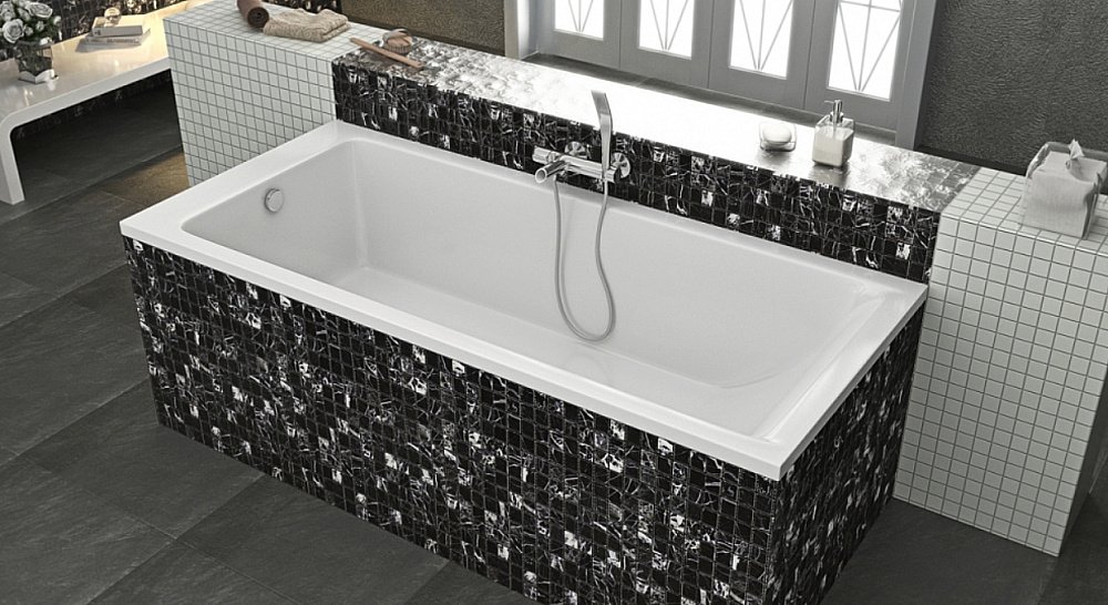Ванна из искусственного камня Marmo Bagno Ницца 170х70 MB-N170-70 белая купить в интернет-магазине Sanbest