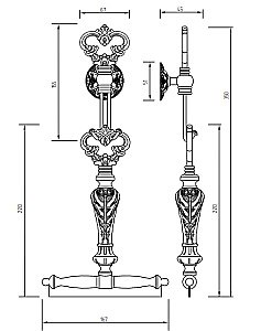 Скребок Migliore Elisabetta ML.ELB-60.136.BR бронза купить в интернет-магазине сантехники Sanbest