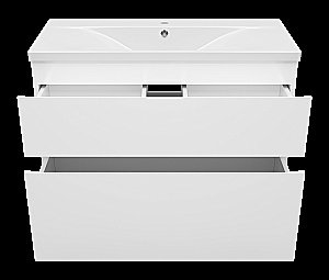 Тумба с раковиной Misty Лаки -100 П-Лак-01100-0112Я белая для ванной в интернет-магазине Sanbest