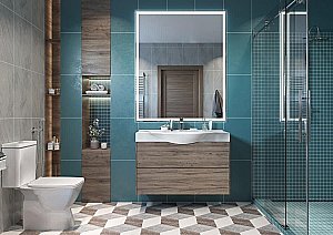 Унитаз-компакт Santek Нео 1WH302418 безободковый, с бачком, с крышкой микролифт купить в интернет-магазине Sanbest