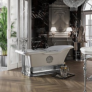 Ванна Migliore IMPERO PODIUM 26311 180х87 белая,хром купить в интернет-магазине Sanbest