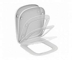 Сидение c крышкой микролифт T318101 Ideal Standard Esedra купить в интернет-магазине сантехники Sanbest