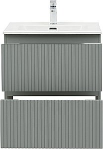 Тумба с раковиной Aquanet Джейн (Flat) 335432/330429 60 мисти грин для ванной в интернет-магазине Sanbest