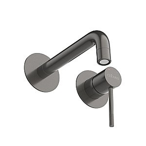 Смеситель для раковины Cezares RELAX-BLI2-1-GM-W0 оружейная сталь купить в интернет-магазине сантехники Sanbest