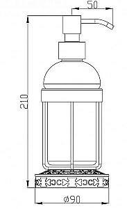 Диспенсер с держателем Zorg Antic AZR 25 SL Серебро купить в интернет-магазине сантехники Sanbest