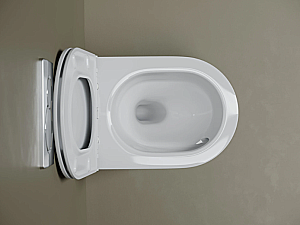 Унитаз подвесной Ceramica Nova Matteo CN4016T белый, безободковый, с крышкой микролифт, слив торнадо купить в интернет-магазине Sanbest