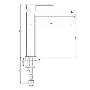 Смеситель для раковины PAINI Grazia 21CR205M хром купить в интернет-магазине сантехники Sanbest