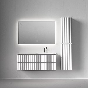 Тумба с раковиной Sancos Snob R SNR120W 120 Bianco для ванной в интернет-магазине Sanbest