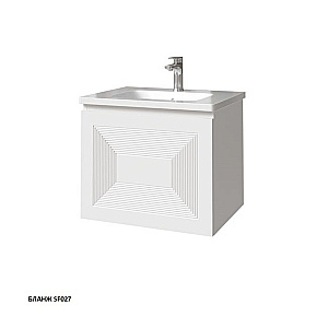 Тумба с раковиной Caprigo Modo-Quarta 60 с интегрированной ручкой, цвет на выбор для ванной в интернет-магазине Sanbest