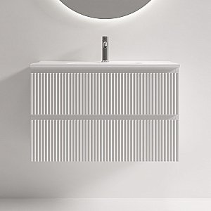 Тумба с раковиной Sancos Snob R SNR80/39W/CN7026 Bianco для ванной в интернет-магазине Sanbest