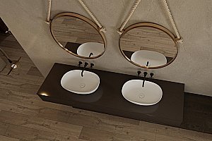 Раковина Abber Stein AS2636 белая матовая купить в интернет-магазине Sanbest