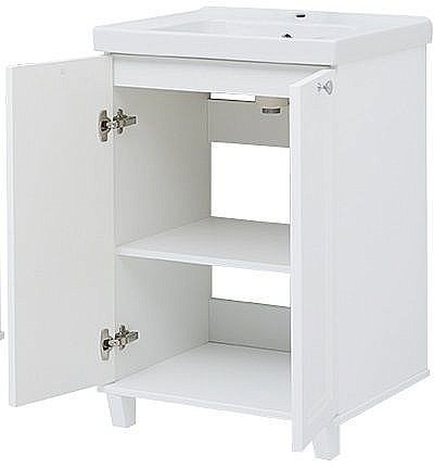 Тумба с раковиной Aquanet Амели 261989 60 белый для ванной в интернет-магазине Sanbest