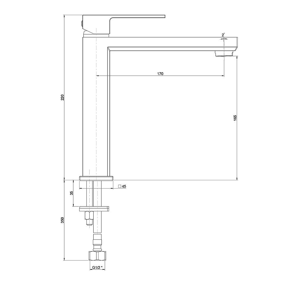 Смеситель для раковины PAINI Grazia 21CR205M хром купить в интернет-магазине сантехники Sanbest