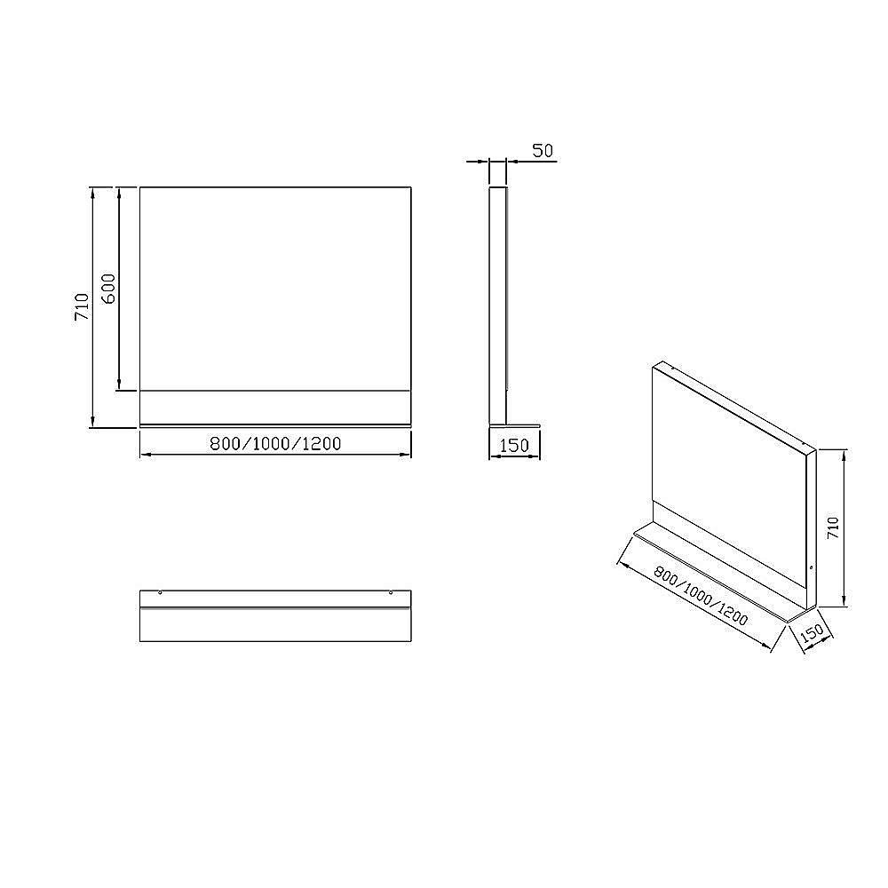 Зеркало Ravak Formy X000001044 80 белое в ванную от интернет-магазине сантехники Sanbest