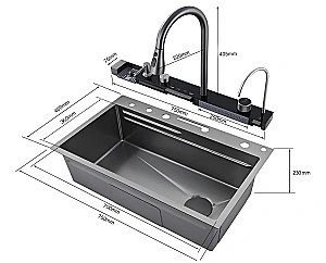 Кухонная мойка CeruttiSpa GLORIA Nano Gold 10355 золото купить в интернет-магазине сантехники Sanbest