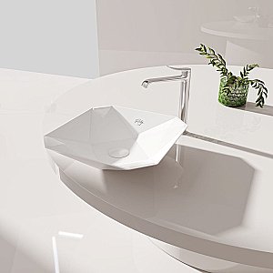 Накладная раковина CREAVIT Ruby 40 RB040-00MB42E-0000 белая купить в интернет-магазине Sanbest