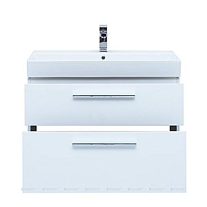 Тумба с раковиной Aquanet Nova 249920 85 белый глянец для ванной в интернет-магазине Sanbest