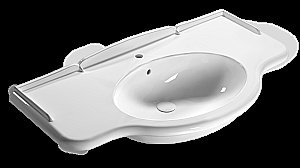 Раковина Globo Paestum 110 PA022.BI*1 белая купить в интернет-магазине Sanbest