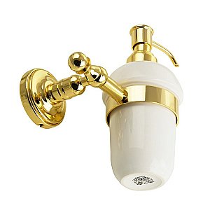 Диспенсер Migliore Mirella 17315 белая керамика/золото купить в интернет-магазине сантехники Sanbest