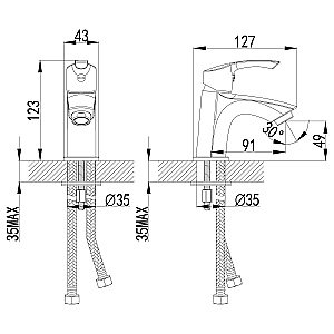Смеситель для раковины Lemark Plus Strike LM1106C купить в интернет-магазине сантехники Sanbest