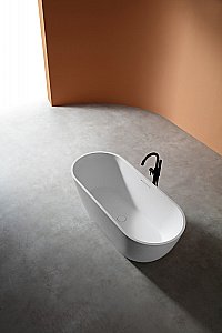 Ванна отдельностоящая Abber Frankfurt AM9941 170x75 белая купить в интернет-магазине Sanbest