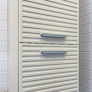 Шкаф Comforty Касабланка 00-00017851 серый шелк для ванной в интернет-магазине сантехники Sanbest