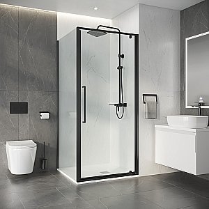 Душевой уголок Niagara Nova NG-35-9AGR-A90GR-34 90x90 стекло прозрачное/профиль графит матовый купить в интернет-магазине Sanbest