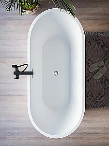 Ванна акриловая CeruttiSpa Resia 10302 150x75 белая купить в интернет-магазине Sanbest