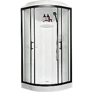 Душевая кабина Royal Bath Practic 90х90 RB 90HK1-M-BL стекло матовое/профиль черный купить в интернет-магазине Sanbest