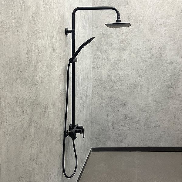 Душевая система Comforty FF074R-CMT черная матовая купить в интернет-магазине сантехники Sanbest