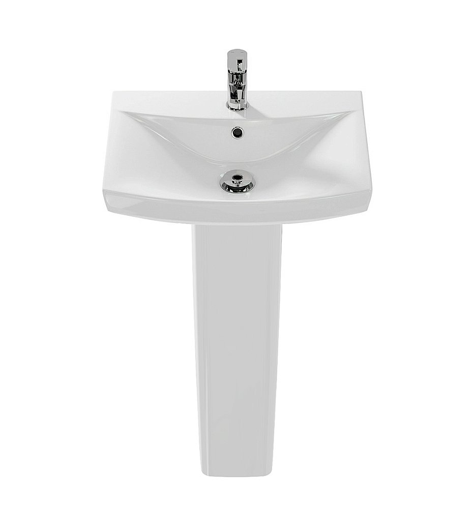 Раковина на пьедестале Cersanit CARINA 55 белая купить в интернет-магазине Sanbest