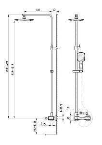 Душевая система WONZON & WOGHAND TRIUMPH WW-564601-CR хром купить в интернет-магазине сантехники Sanbest