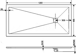 Душевой поддон RGW Stone Tray ST-Tr 16152912-11 90x120 коричневый купить в интернет-магазине Sanbest