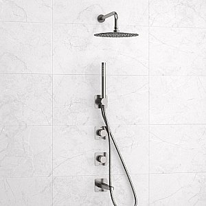 Душевая система WasserKRAFT Tauber 6400 SET2845 никель купить в интернет-магазине сантехники Sanbest