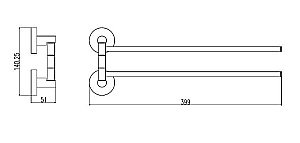 Полотенцедержатель Rav-Slezak COLORADO COA0602 купить в интернет-магазине сантехники Sanbest