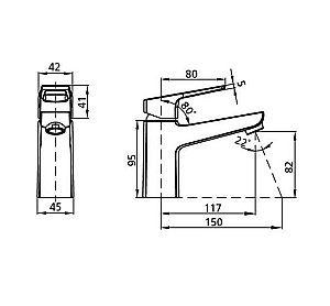 Смеситель для раковины Milardo Atlantic ATLSB00M01 хром купить в интернет-магазине сантехники Sanbest