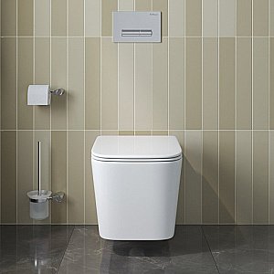 Унитаз подвесной BelBagno DUE-TOR BB5171CH-TOR/SC белый, с крышкой микролифт, безободковый, слив-торнадо купить в интернет-магазине Sanbest