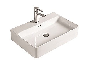 Раковина накладная SantiLine 60,5 SL-1003 белая купить в интернет-магазине Sanbest