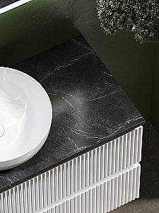 Тумба с раковиной Sancos SNOB R 100 со столешницей, белая матовый для ванной в интернет-магазине Sanbest