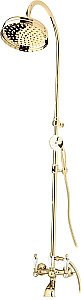 Душевая система Cezares DIAMOND-CVD-03/24-Sw золото 24 карат/ручки Swarovski купить в интернет-магазине сантехники Sanbest