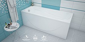 Ванна акриловая Loranto ALBERTO CS00063085 170х70 белая купить в интернет-магазине Sanbest