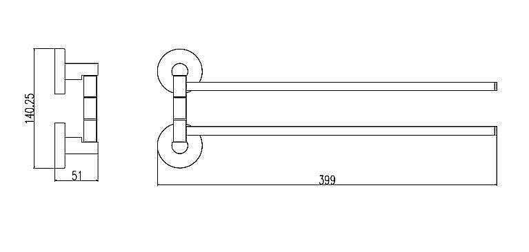 Полотенцедержатель Rav-Slezak COLORADO COA0602 купить в интернет-магазине сантехники Sanbest