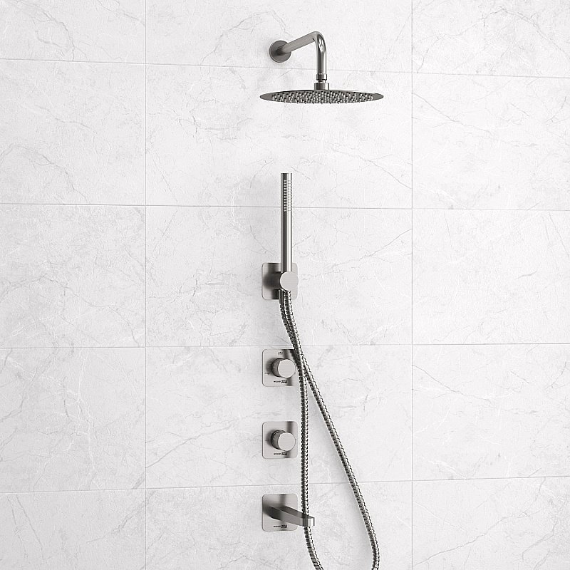 Душевая система WasserKRAFT Tauber 6400 SET2845 никель купить в интернет-магазине сантехники Sanbest