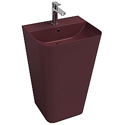 Раковина ISVEA Sott'Aqua 50 10SQ37001SV-2R бордовый матовый купить в интернет-магазине Sanbest