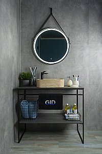 Раковина накладная Gid 43 Mnc591 54455 бежевый мрамор купить в интернет-магазине Sanbest