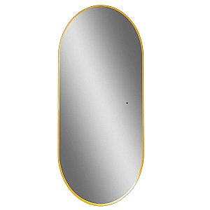 Зеркало Art&Max TORINO AM-Tor-550-1050-DS-Gold в ванную от интернет-магазине сантехники Sanbest