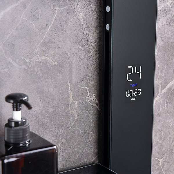 Душевая система Black&White Gravity 9005NMB черная матовая купить в интернет-магазине сантехники Sanbest